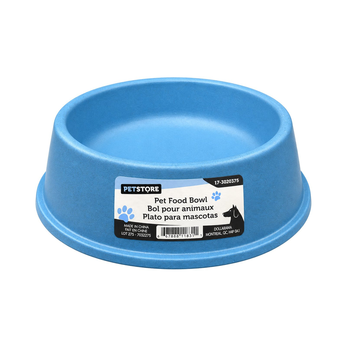 Tazón Plástico Azul