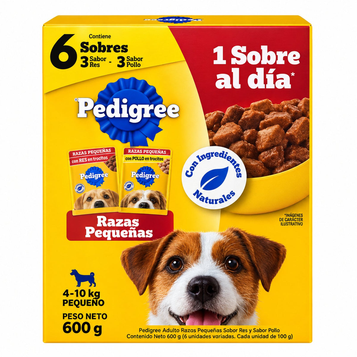Alimento Húmedo Razas Pequeñas Caja 6 Sobres