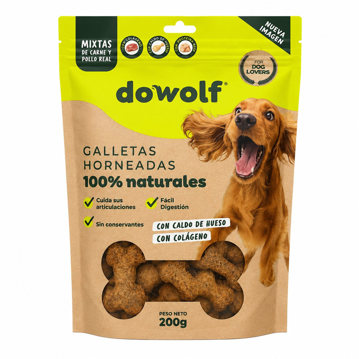 Galletas Horneadas Mixtas Carne y Pollo 200 g