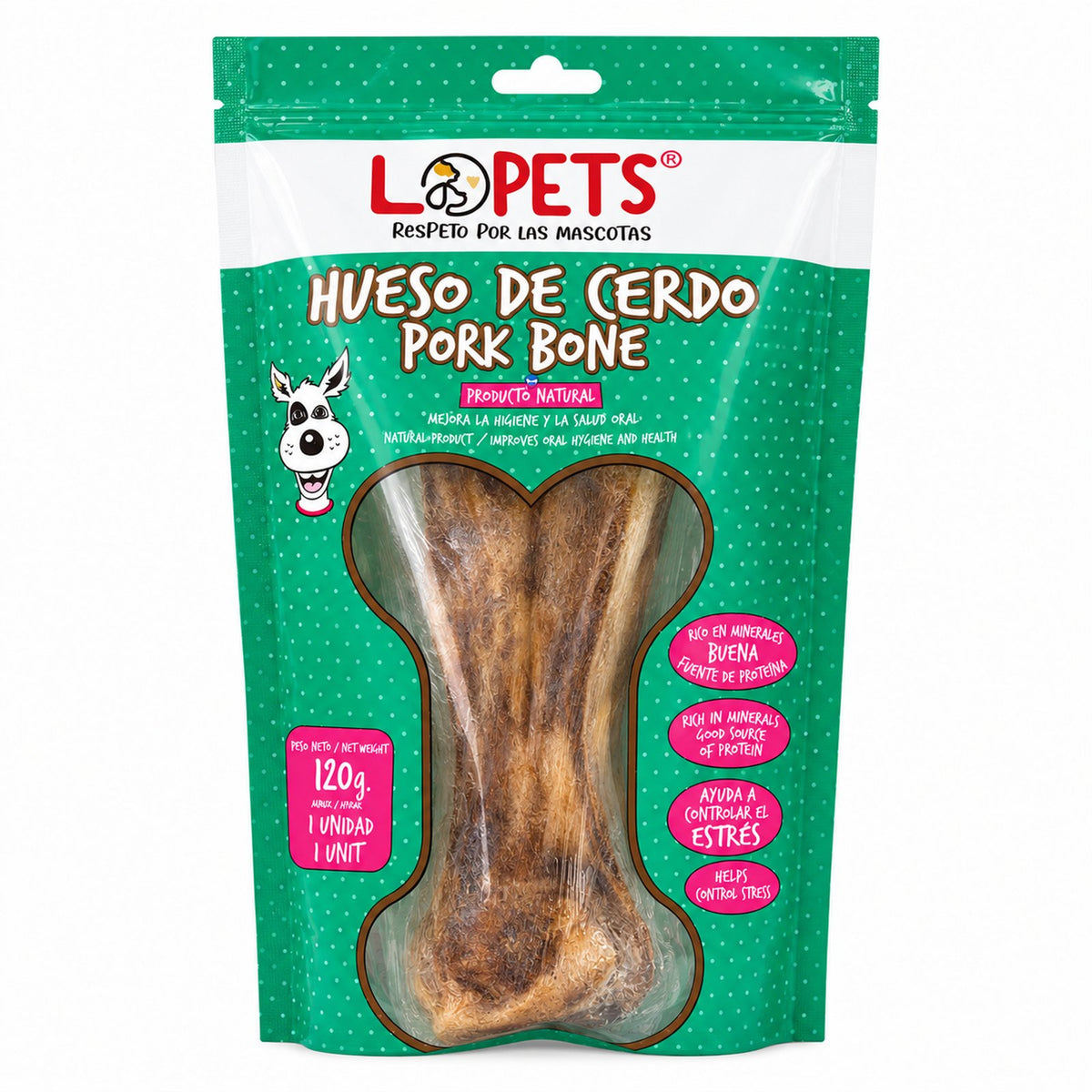Hueso de Cerdo Natural 120 g