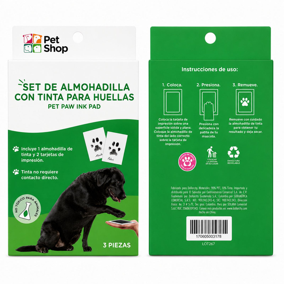 Set de Almohadilla con Tinta para Huellas