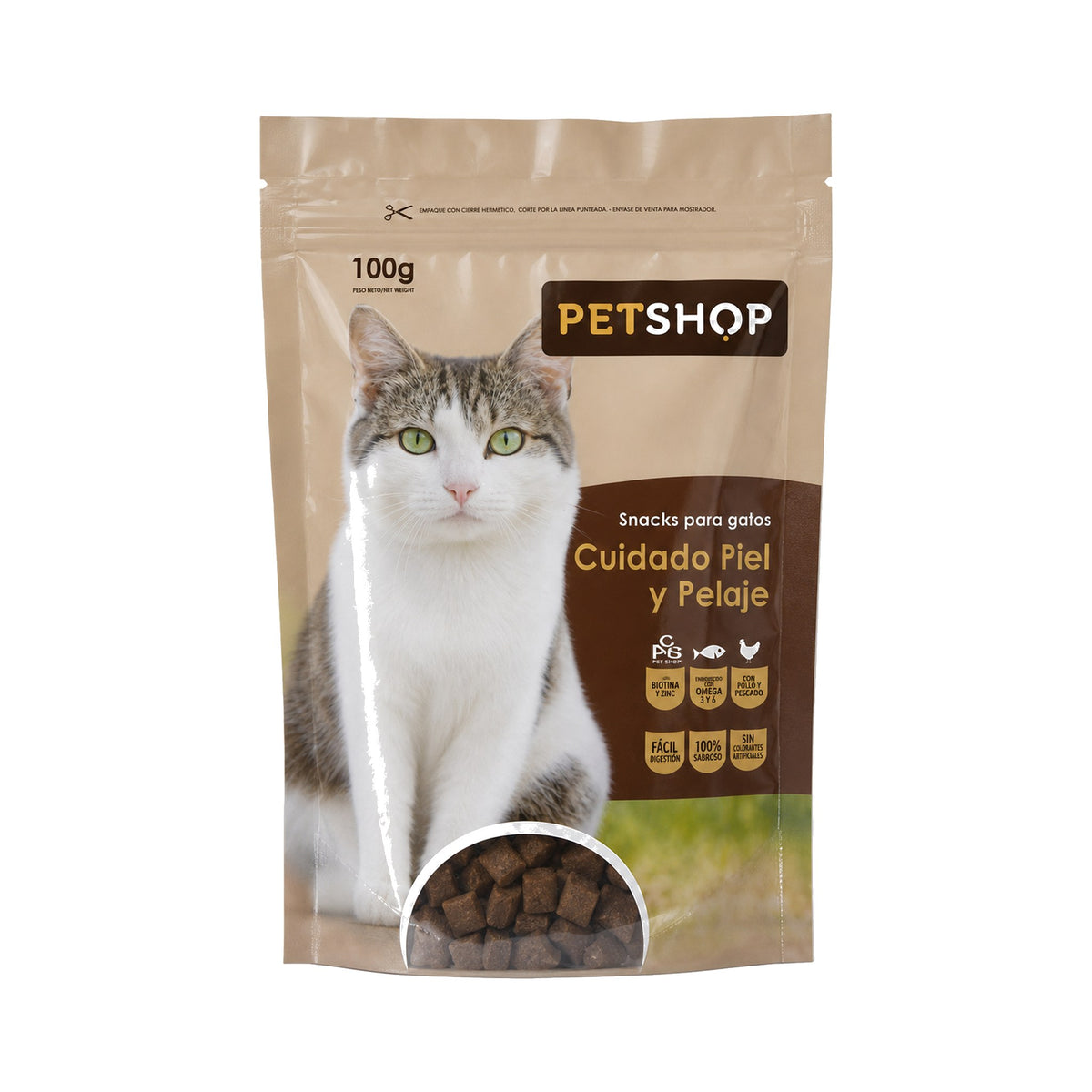Snack Petshop Cuidado Piel y Pelaje 100 g