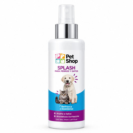Splash Perfume para Perros y Gatos Aroma Talco