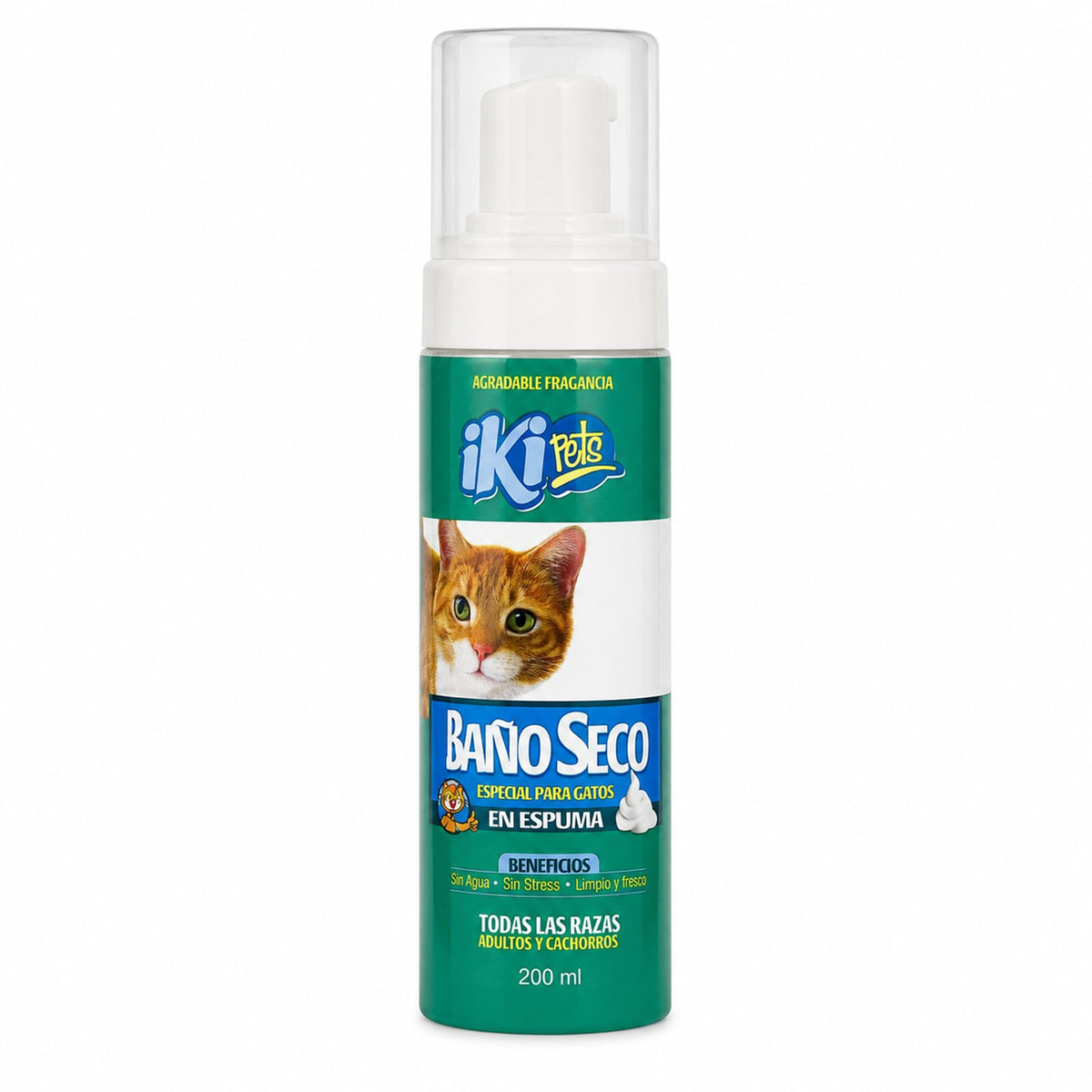 Baño Seco en Espuma para Gatos 200 ml