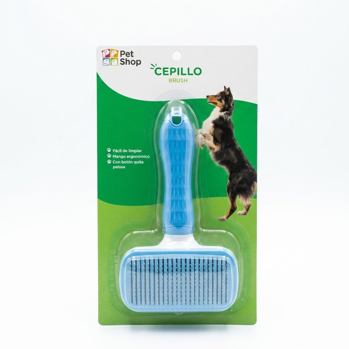 Cepillo Quita Pelo con Botón Autolimpiante
