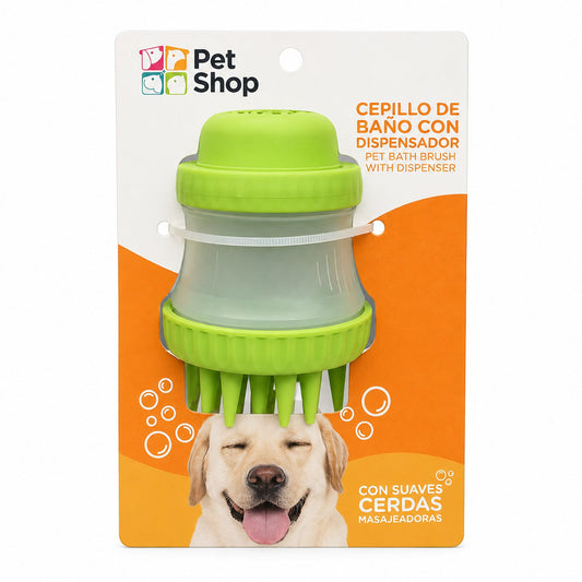 Cepillo de Baño con Dispensador de Shampoo