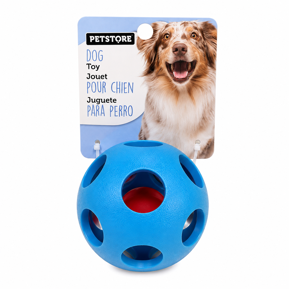 Pelota Azul Hueca con Agujeros