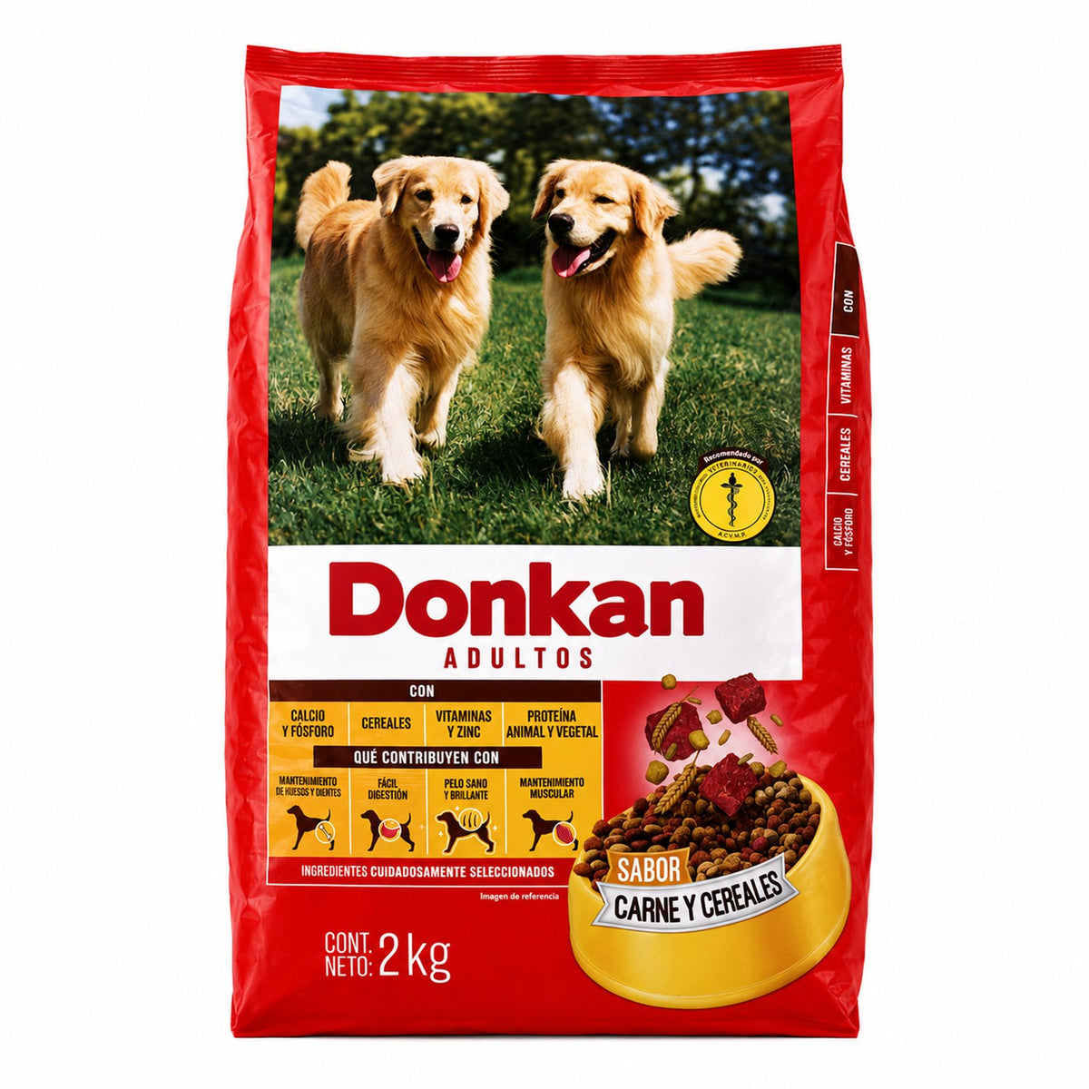 Alimento para Perros Adultos Carne y Cereales 2 kg