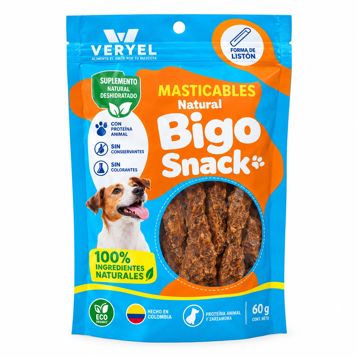 Bigo Snack Masticables Naturales 60 g