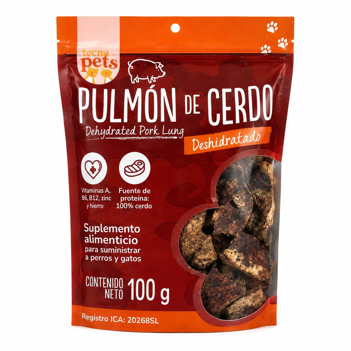 Pulmón de Cerdo Deshidratado 100 g