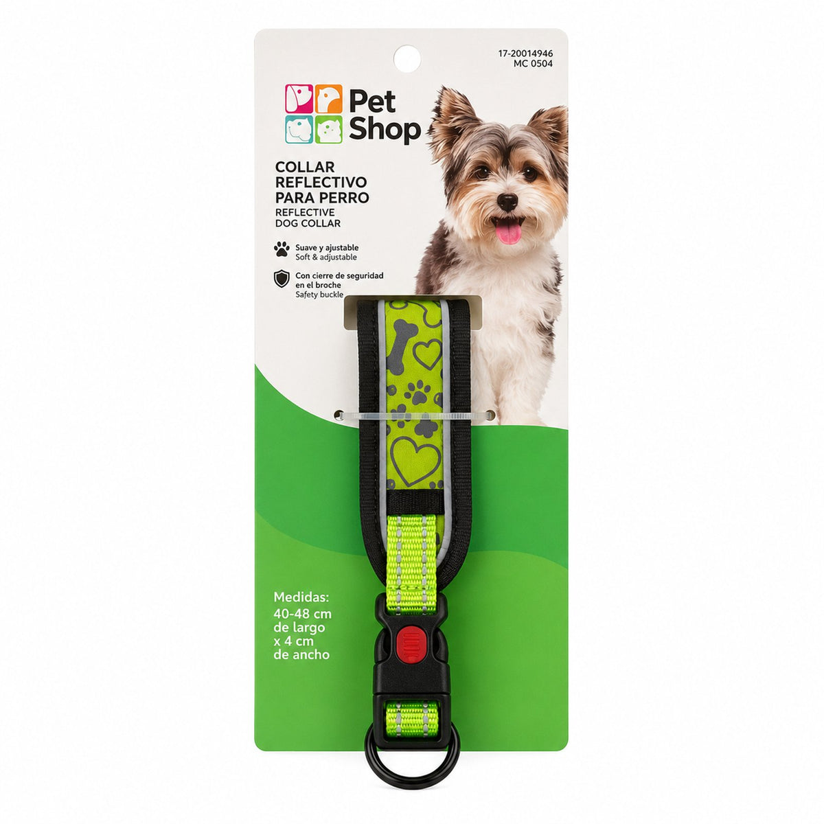 Collar Reflectivo para Perro Talla P