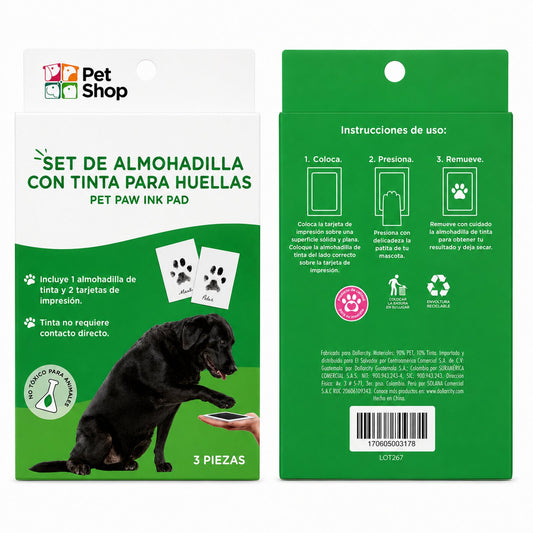 Set de Almohadilla con Tinta para Huellas