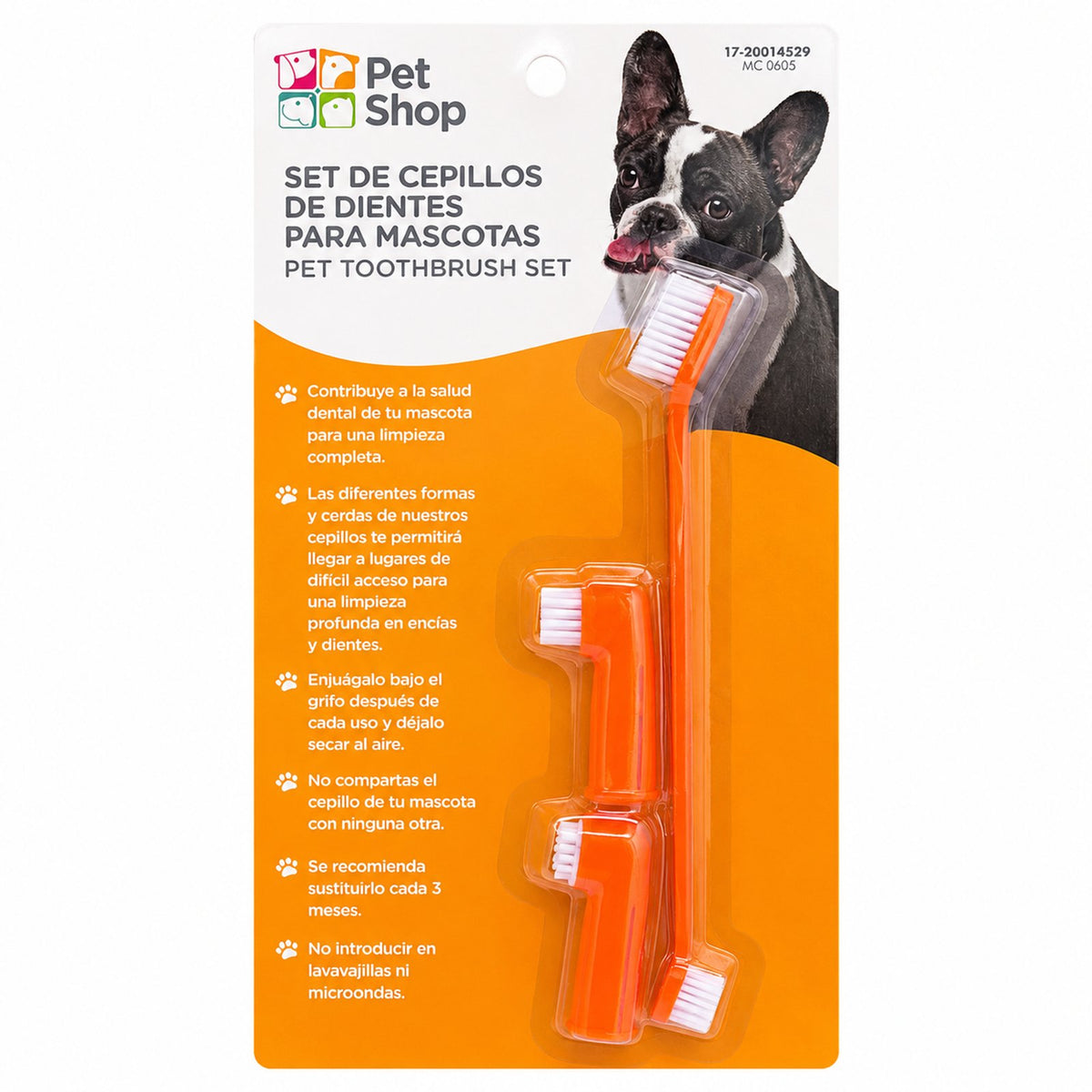 Set de Cepillos de Dientes para Mascotas