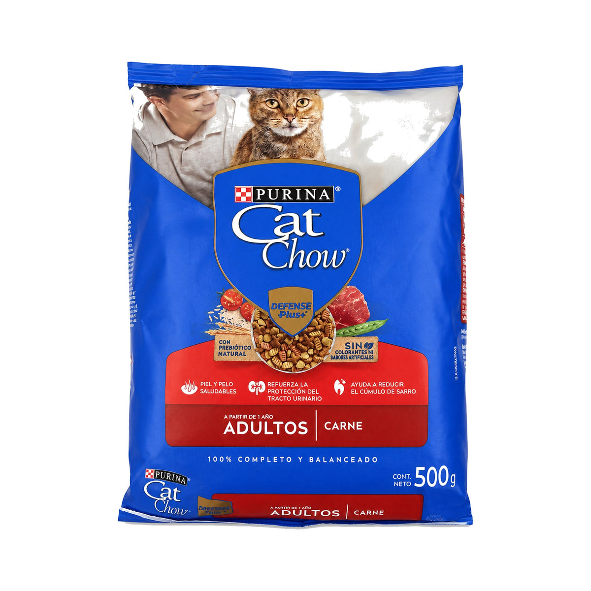 Alimento Cat Chow Adultos Sabor Carne 500 g